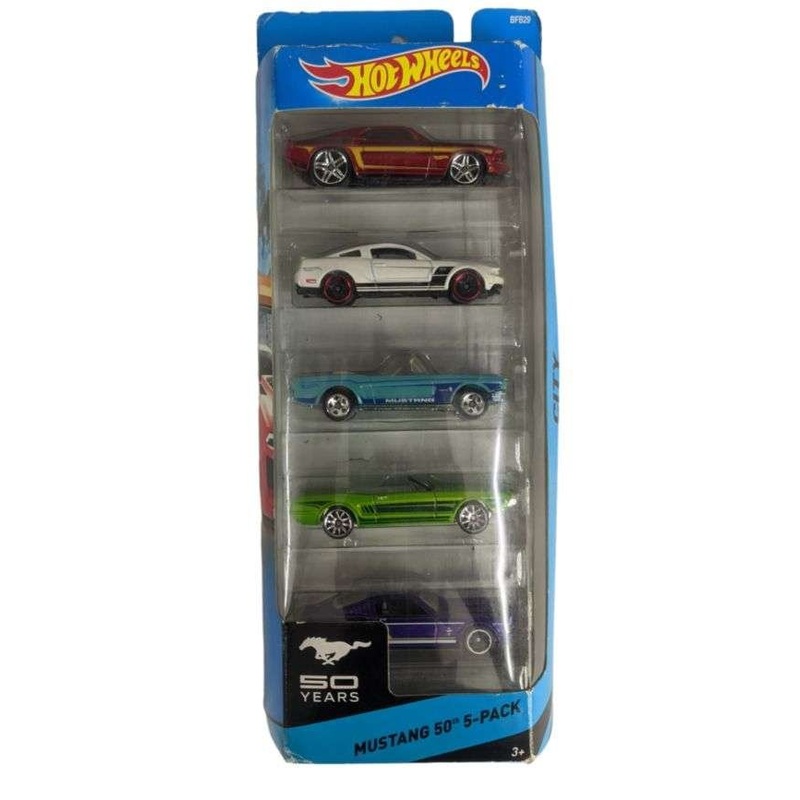 EXCLUSIVE Hotwheels city Mustang 50th 5 pack