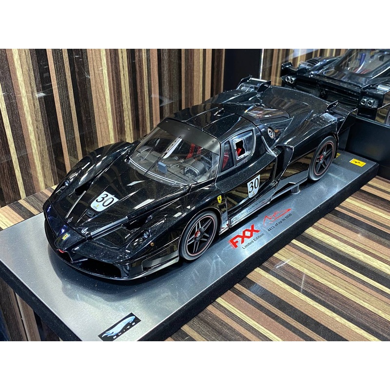 Hot Wheels Elite Ferrari FXX - 1/18 Diecast, Black (Limited Edition)