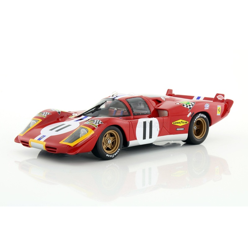 Werk83 1970 Ferrari 512S 5.0L V12 Long Tail Team NARTH #11 4th Le Mans 1970 1:18