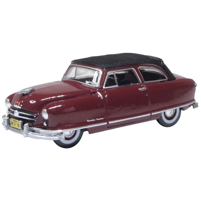 1950 Nash Rambler Custom Landau Convertible (closed) Sunset Maroon 1:87