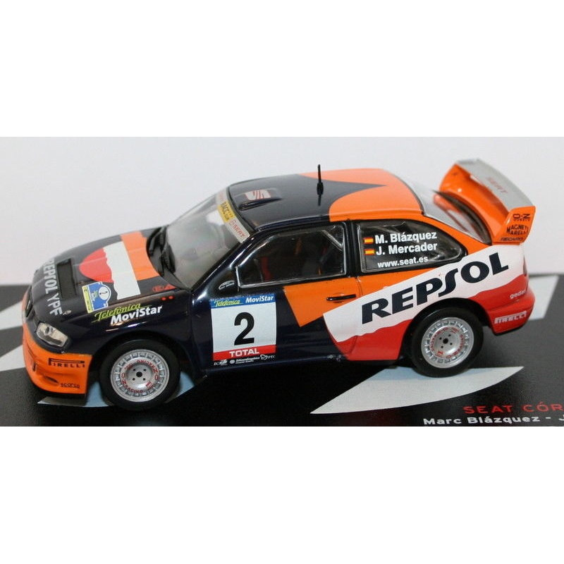 Altaya 1/43 Scale - Seat Cordoba WRC - Rally RAC Navarra De Tierra 2001