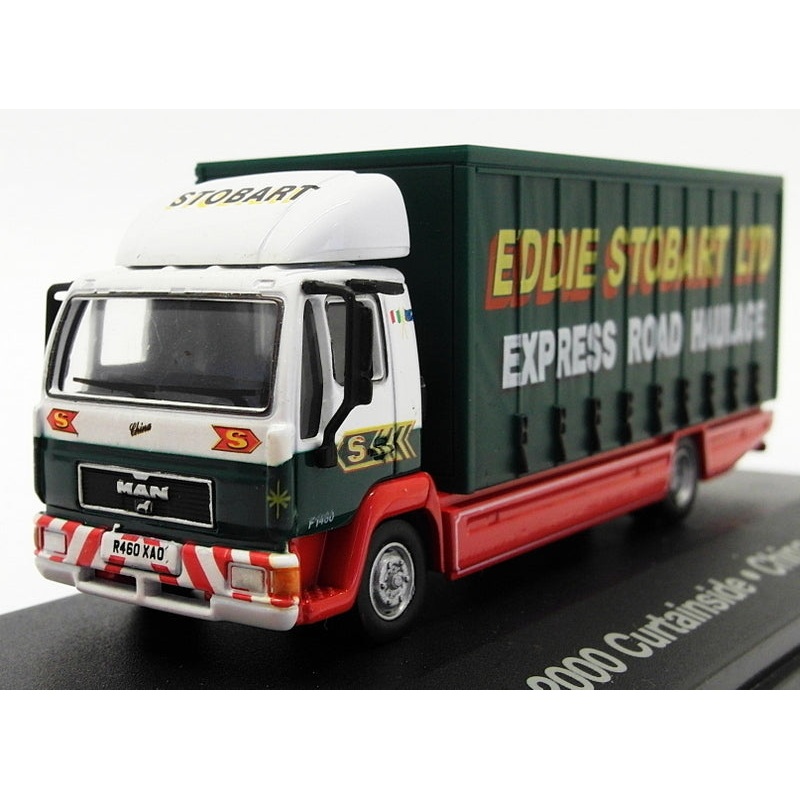 Atlas Editions 1/76 Scale 4 649 130 - MAN L2000 Curtainside - Stobart