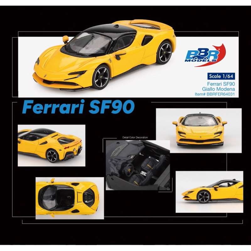 [ETA:  Jun 2026 ] BBR Models 1/64 Ferrari SF90 Giallo Modena