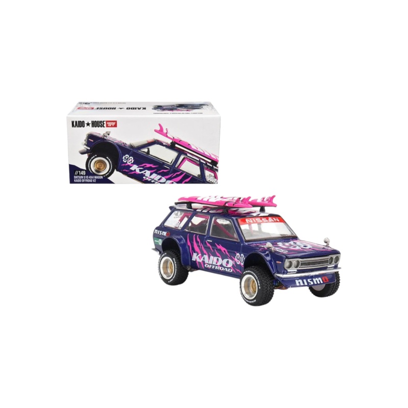 Mini GT Kaido House Datsun 510 4x4 Wagon Kaido Offroad V2 1:64 Scale