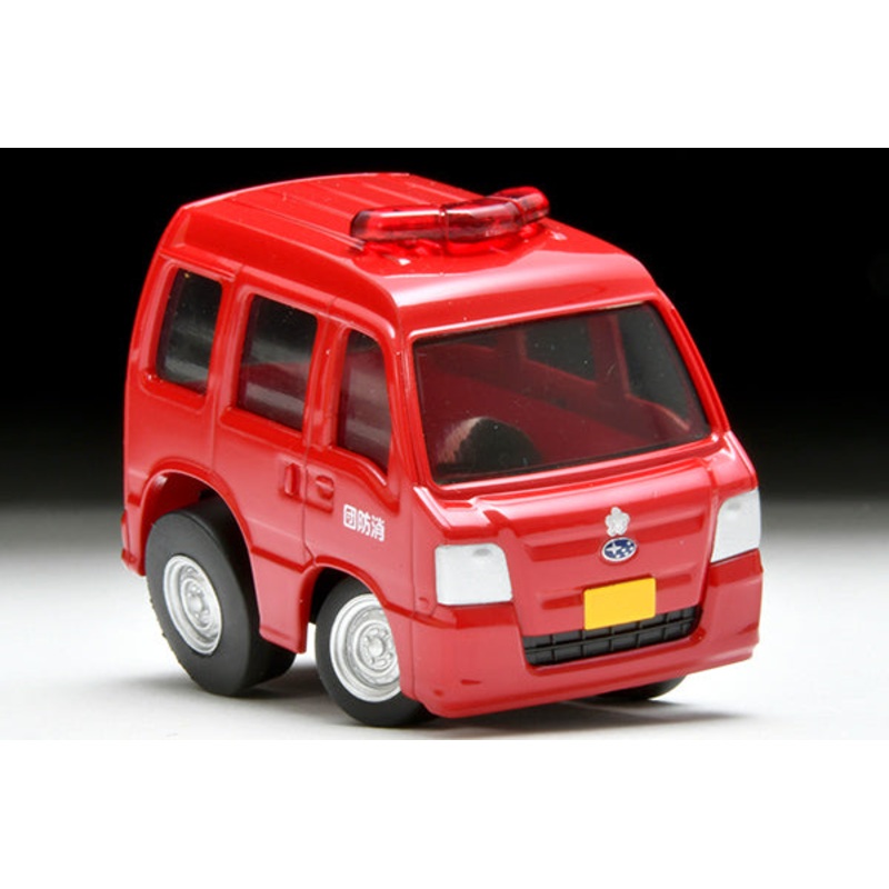 Tomica Limited Vintage 1/64 QS-04b SUBARU SAMBAR Van Fire Chief's Vehicle