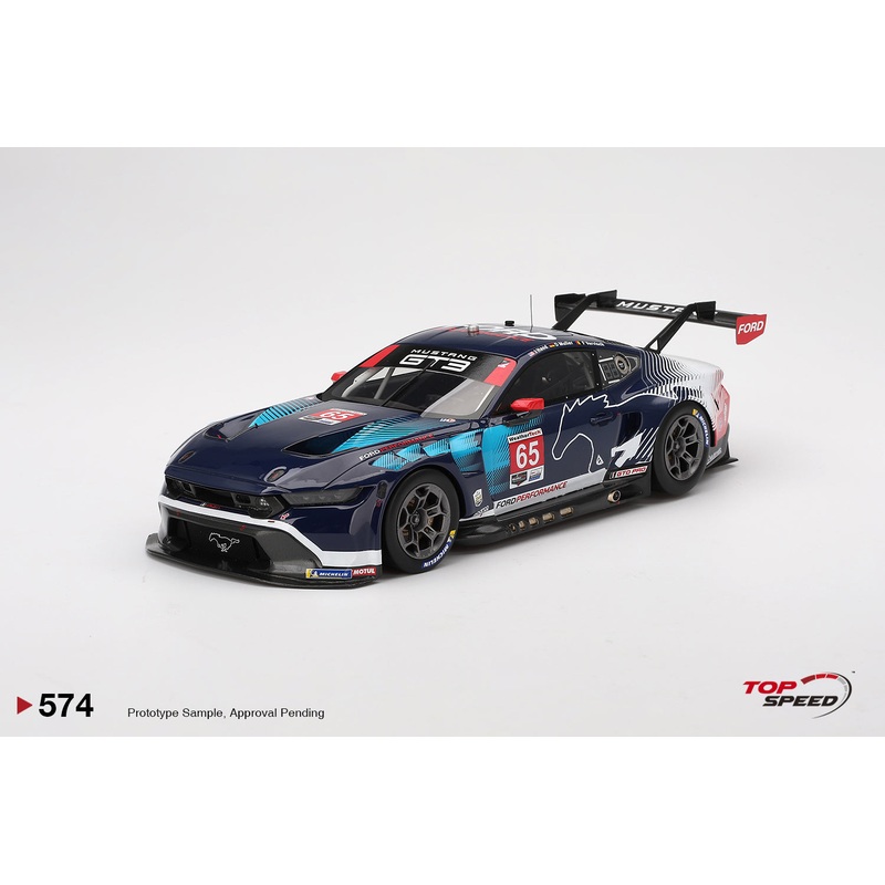 Topspeed Ford Mustang GT3 #65 Ford Multimatic Motorsports 2024 IMSA Daytona 24hrs Black 1:18