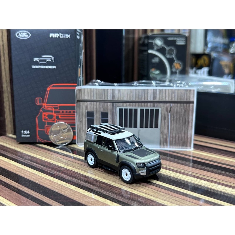 1/18 Diecast Land Rover Defender 90 Olive Almost Real Scale Model Car