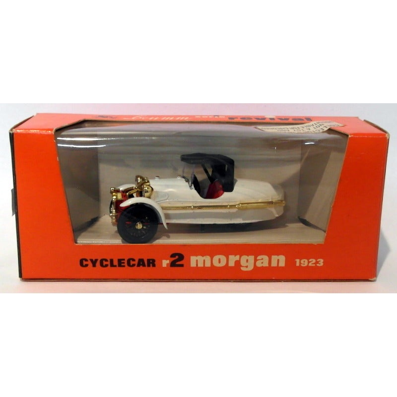 Brumm Models 1/43 Scale Diecast R2 - 1923 Morgan Cyclecar - White