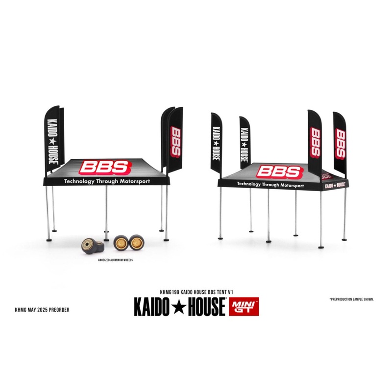 [ETA:  Jan 2026 ] Mini GT x KaidoHouse 1/64 Kaido House BBS Tent V1