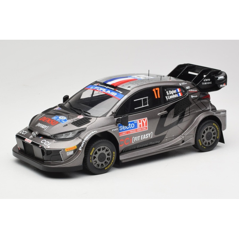 Ixo 2024 Toyota Yaris GR Hybrid Rally1 2024 Rally Finland #17 Grey 1:18