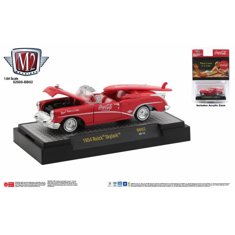 M2 Machines 1:64 Coca-Cola release BB02 1954 Buick Skylark