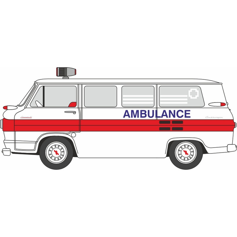 1961 Chevrolet Corvair Greenbrier Amblewagon Ambulance 1:87
