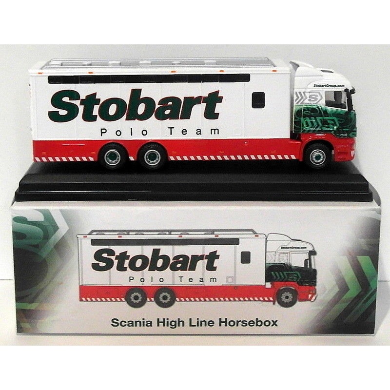 Atlas 1/76 Scale Model Truck 4 649 108 - Scania High Line Horsebox - Stobart