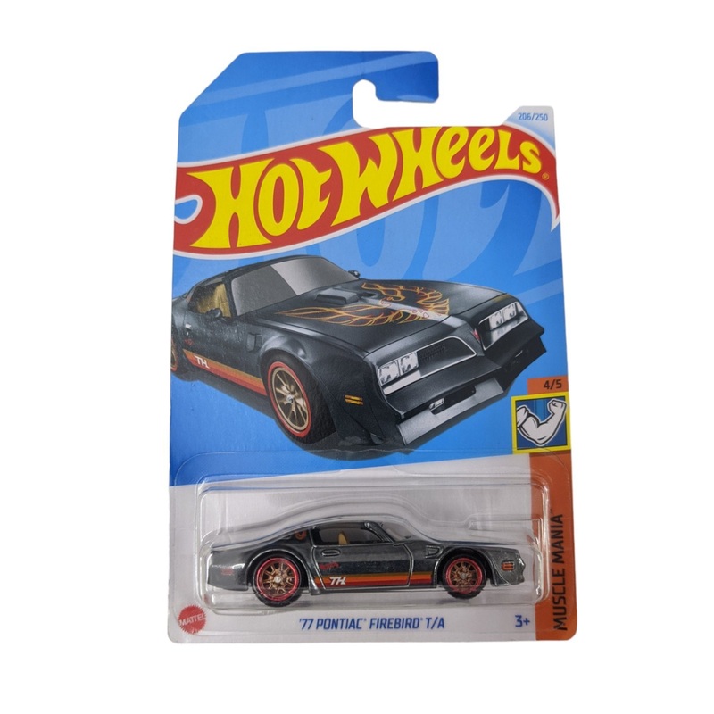 Hotwheels 77 pontiac firebird t/a SUPER TREASURE HUNT (with protector)