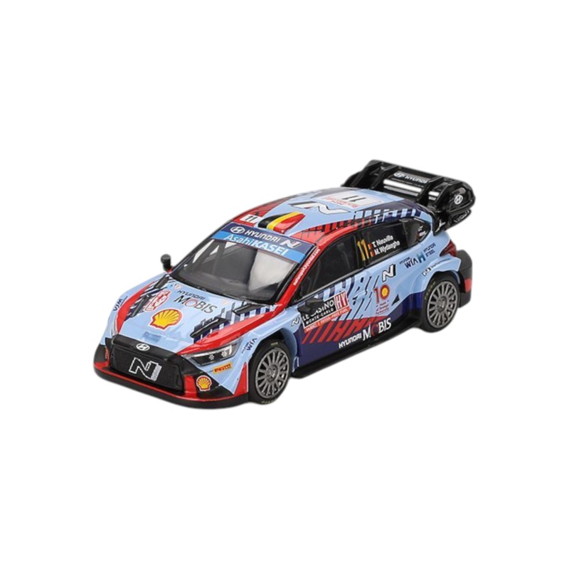 Mini GT Hyundai i20 N Rally1 Hybrid #11 2024 Rallye Monte-Carlo Winner 1:64 Scale