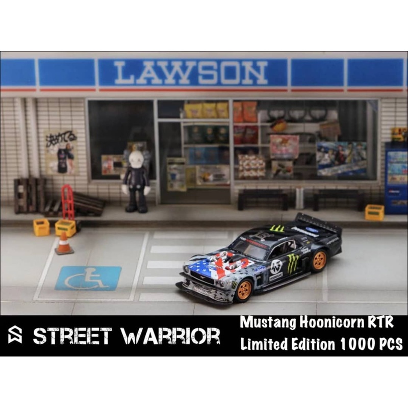 Street Weapon 1/64 Mustang Hoonicorn RTR, US Flag 43#
