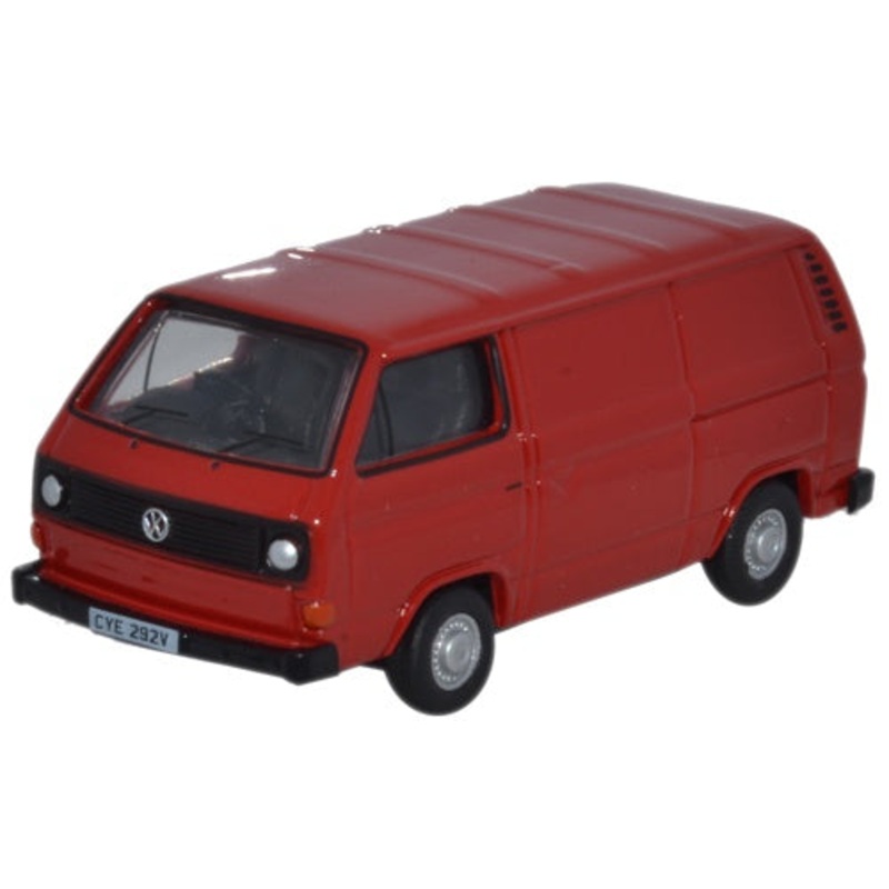 VW T25 Van Orient Red - 1:76 Scale