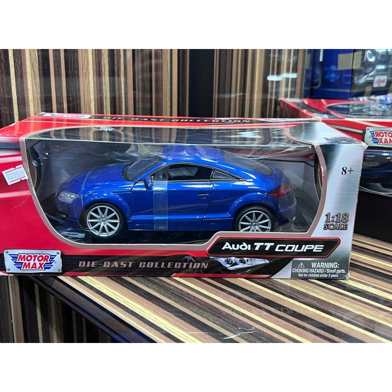 1/18 Audi TT Coupe 1/18 Diecast car Blue by Motormax