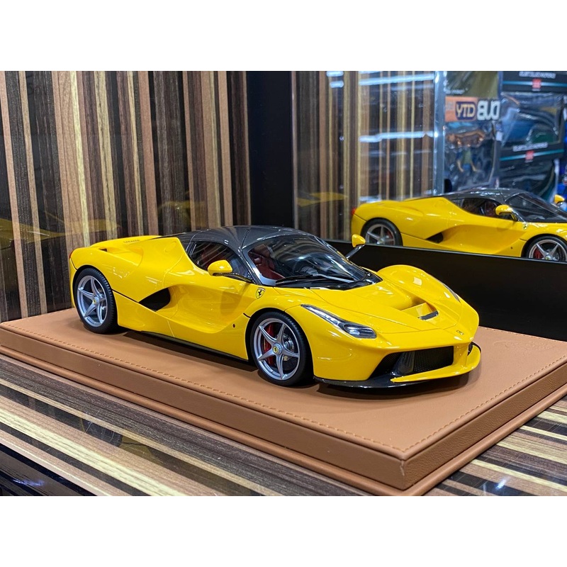 1/18 Diecast Ferrari LaFerrari BBR Yellow Scale Model car