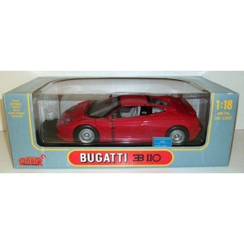 ANSON 1/18 - 30303-W BUGATTI EB 110 - RED