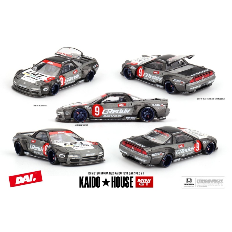 [ETA:  Feb 2026 ] Mini GT x KaidoHouse 1/64 Honda NSX Kaido Test Car Spec V1