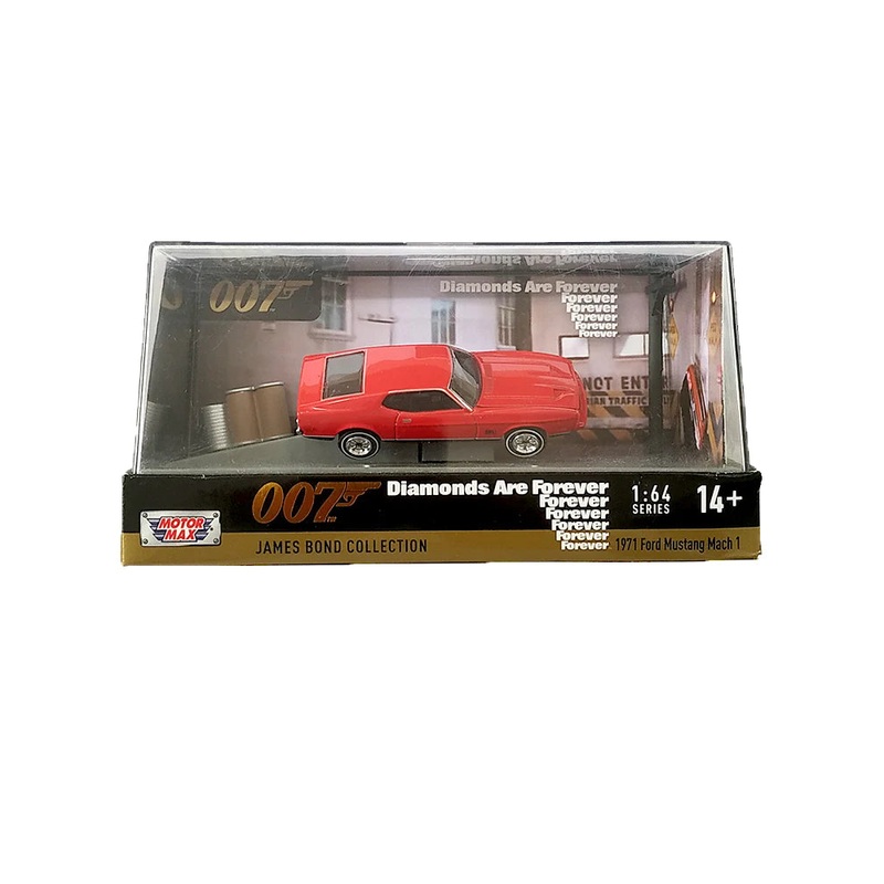 Exclusives Motor Max 007 Diamonds Are Forever 1971 Ford Mustang Mach 1 - Red