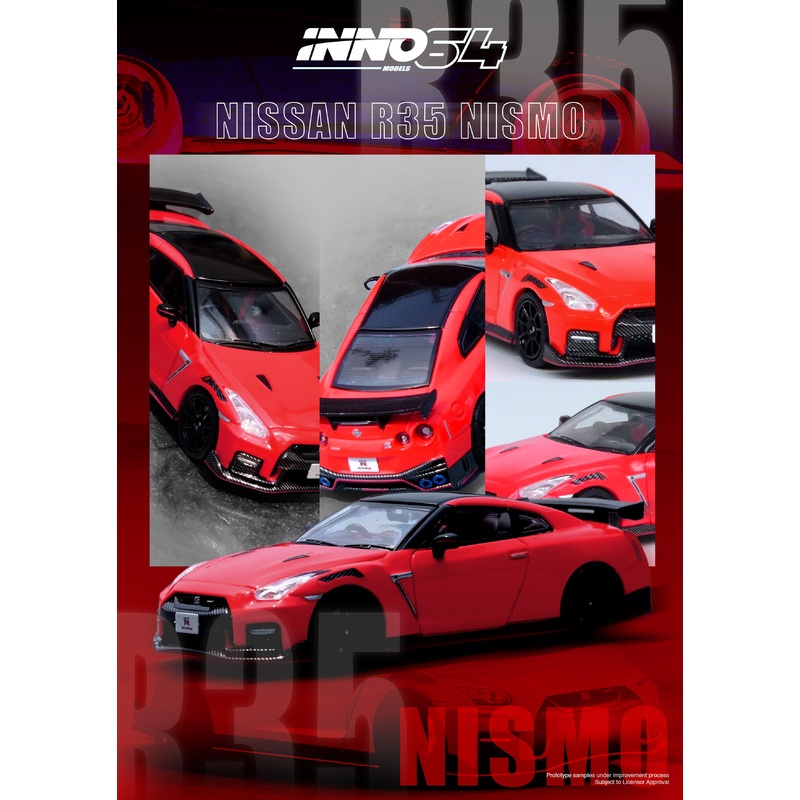 Inno64 1/64 NISSAN GT-R (R35) NISMO Red