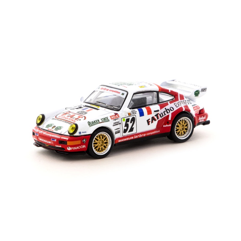 Tarmac Works x Schuco 1/64 Porsche 911 RSR 3.8 Le Mans 1994 #52