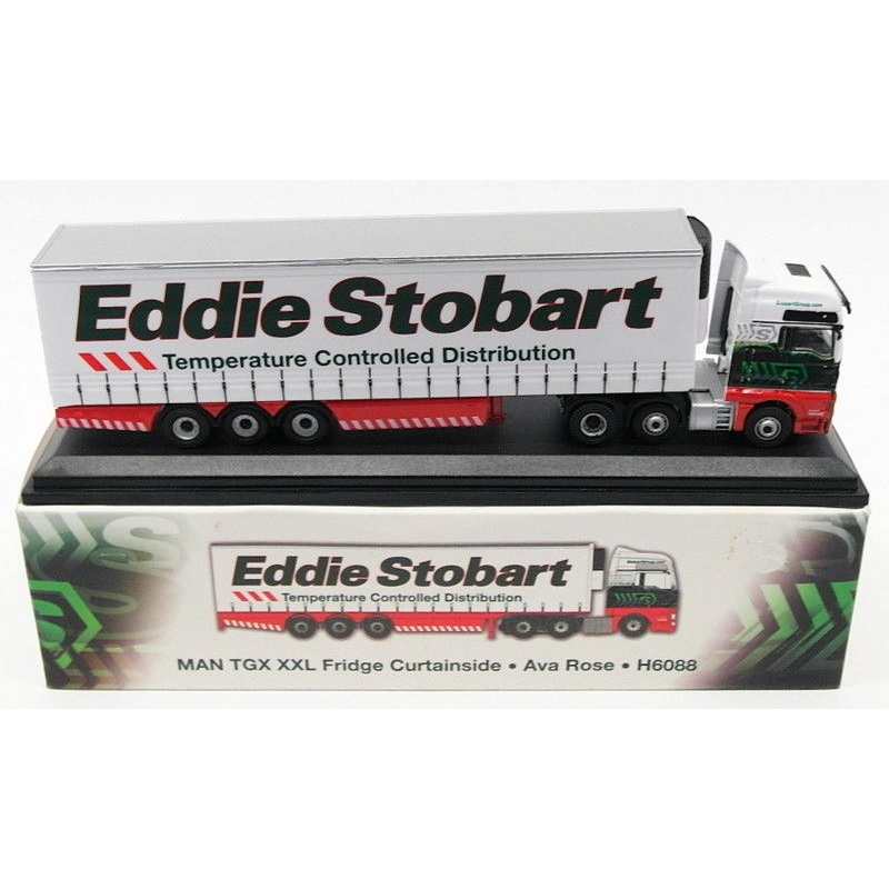 Atlas Editions 1/76 Scale 4 649 135 MAN TGX Fridge Curtainside - Stobart H6088