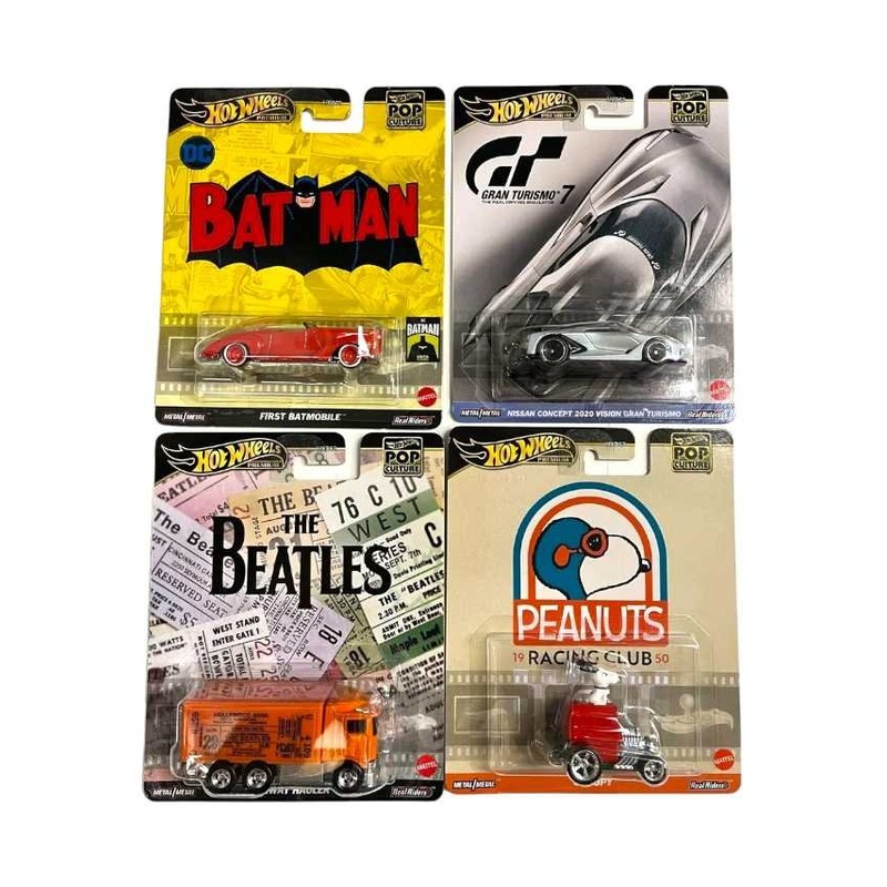 EXCLUSIVE Hot wheels set of 4 pop culture batman beatles