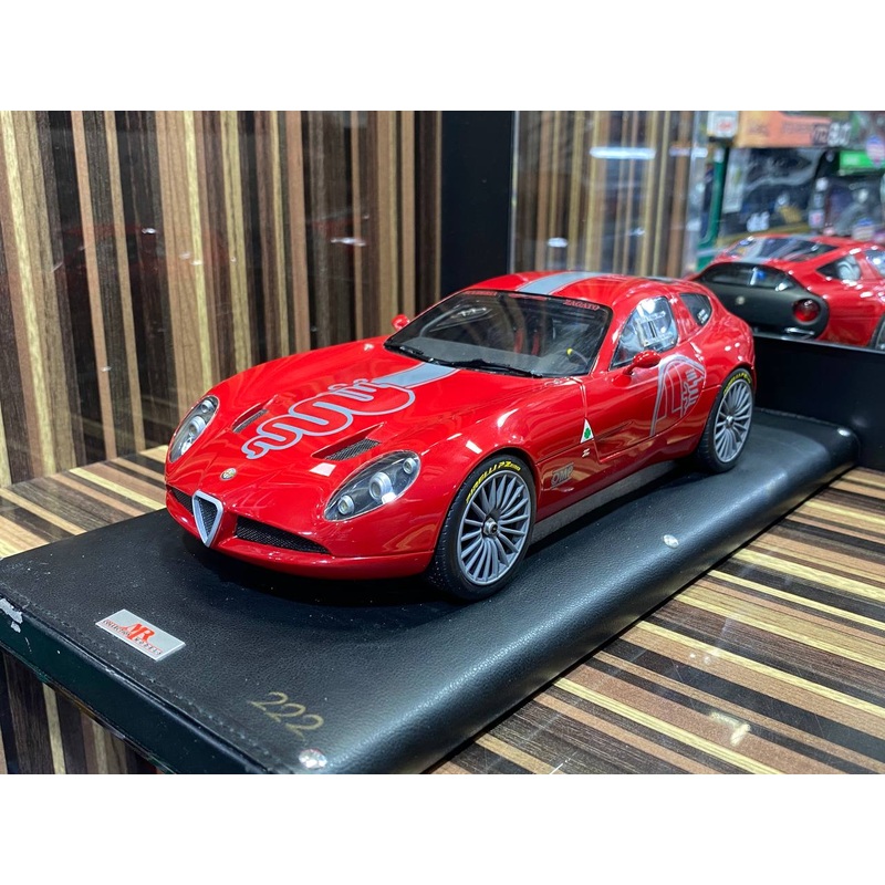 MR Collection Model Alfa Romeo TZ3 Corsa Zagato - 1/18 Resin, Limited Edition,Red