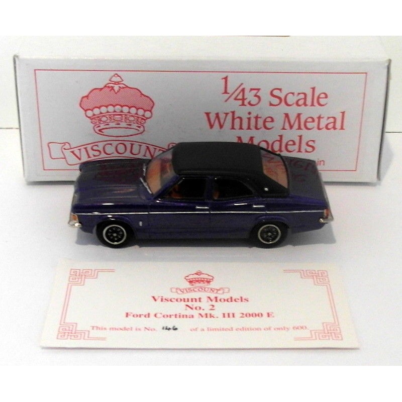 Pathfinder Viscount 1/43 VISC2 - 1974 Ford Cortina Mk. III 2000E 1 Of 600 Purple