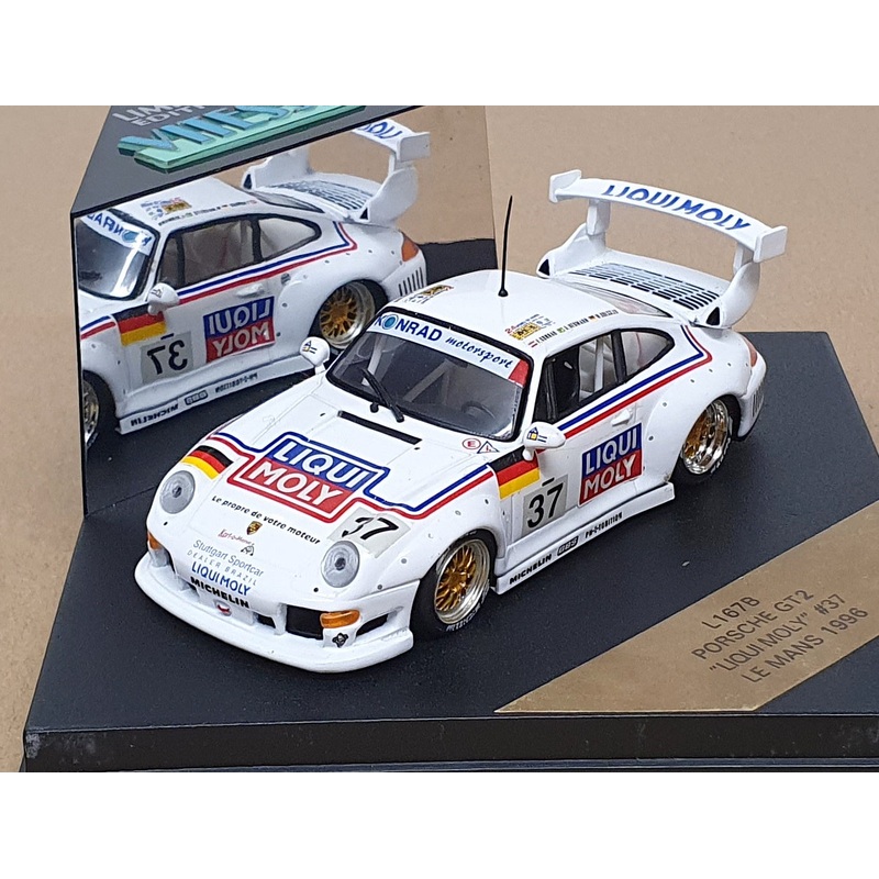 Vitesse 1/43 Scale L167B - Porsche 911 GT2 Liqui Moly #37 Le Mans 1996