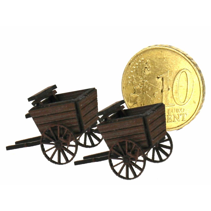 2 wheeled cart, set of 2