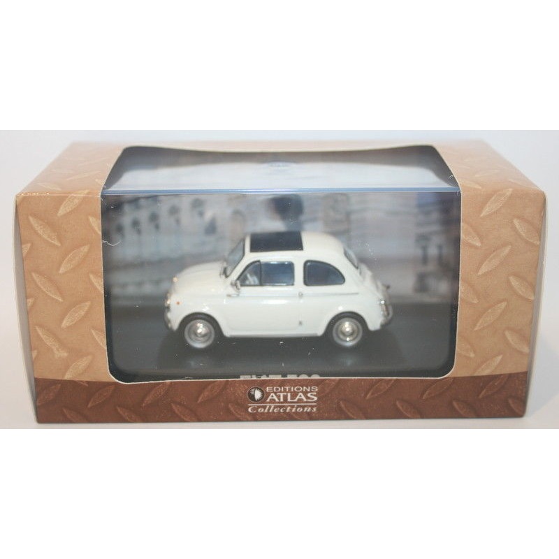 Atlas 1/43 Scale Diecast - Fiat 500 - White