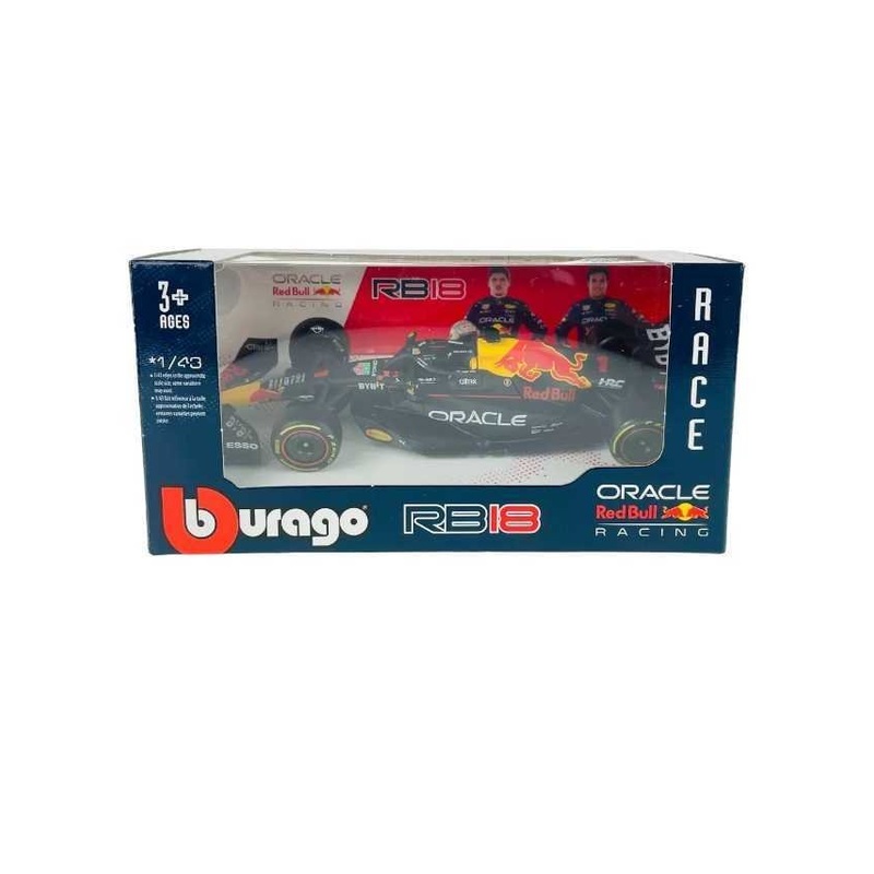 BBURAGO RACE F1 '22 RED BULL RB18 #1 VERSTAPPEN 1:43 DIE CAST NEW IN BOX FORMULA