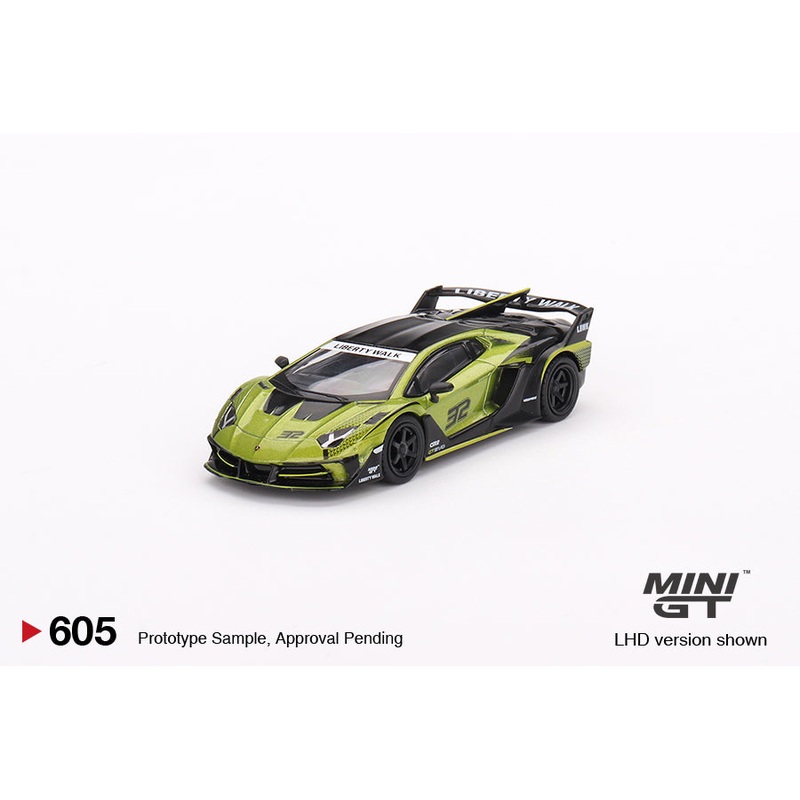 Mini GT 1/64 Lamborghini LB-Silhouette WORKS Aventador GT EVO  Lime ***in clamshell blister***