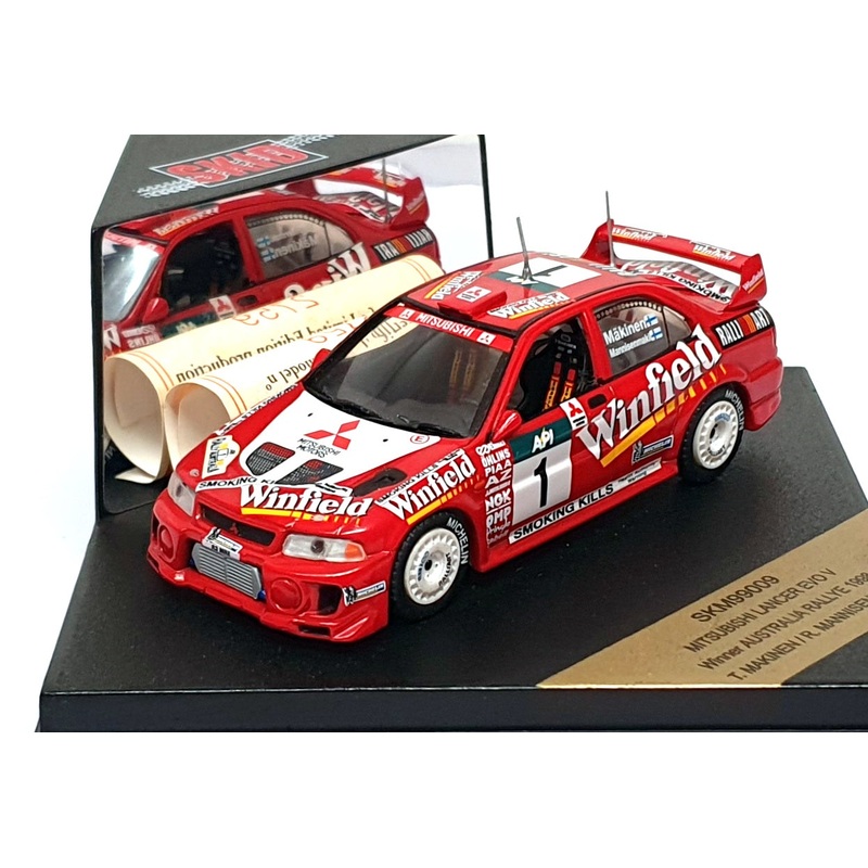 Skid 1/43 Scale SKM99009 Mitsubishi Lancer Evo V #1 Winner Australia Rally 1998