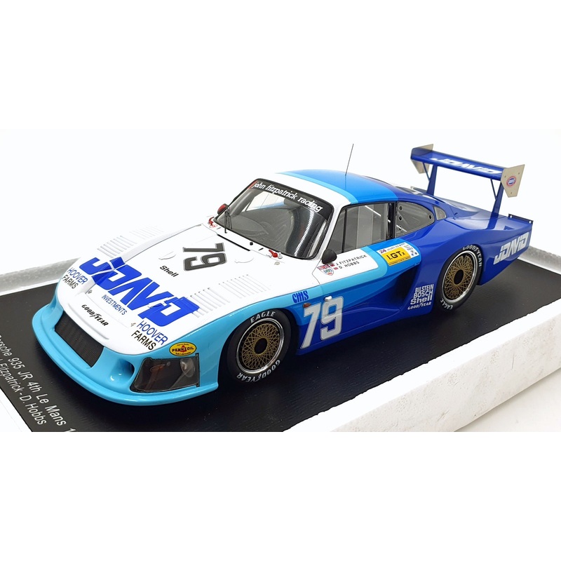 Spark 1/18 Scale 18S286 - Porsche 935 #79 4th Le Mans 1982 Fitzpatrick/Hobbs