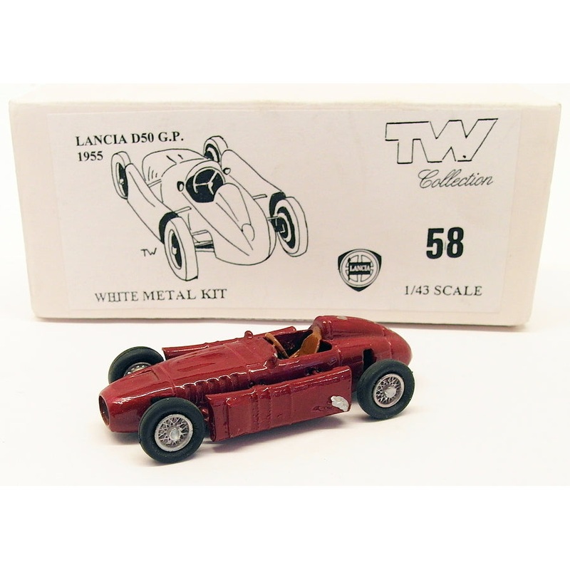TW Collection 1/43 Scale Built White Metal Kit 58 - Lancia D50 G.P. 1955