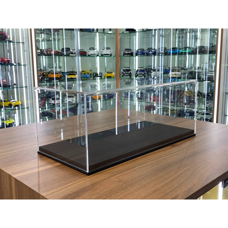 1/12 Acrylic Display Case Leather Base Case Black