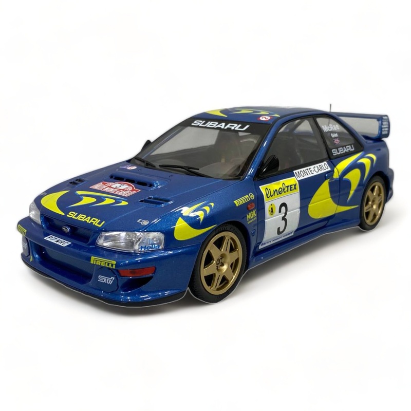 1/18 Solido Subaru Impreza 22B Rally Montecarlo - Blue 1998 Model Car