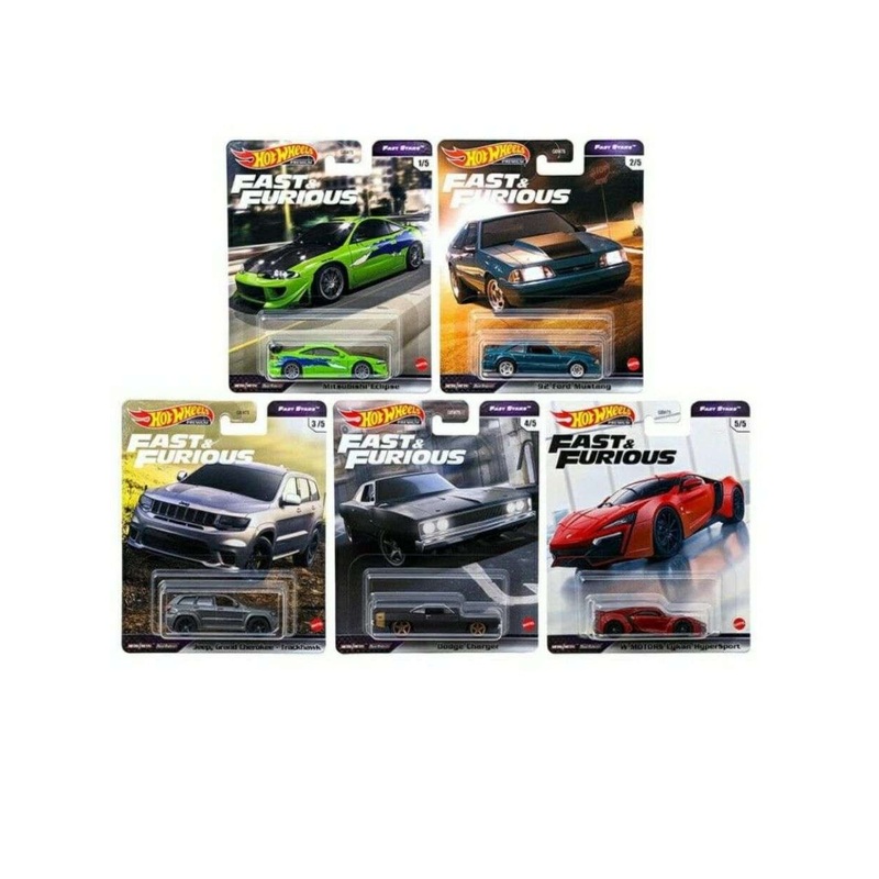 EXCLUSIVE Hotwheels Fast & Furious Fast Stars Set Of 5