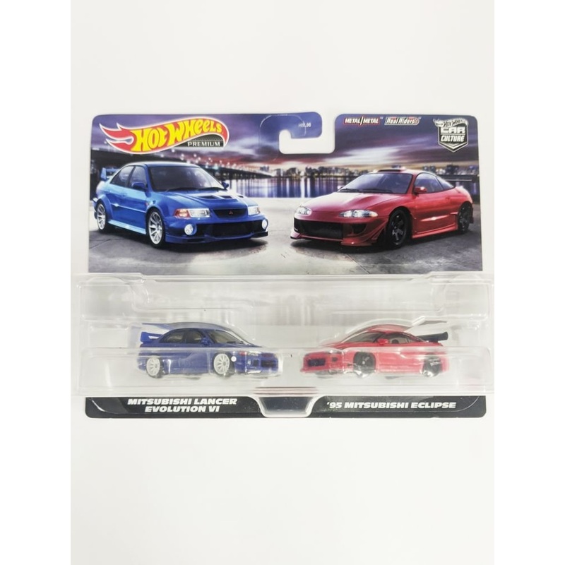 Hotwheels 2 pack mitsubishi lancer vl & 95 mitsubishi eclipse