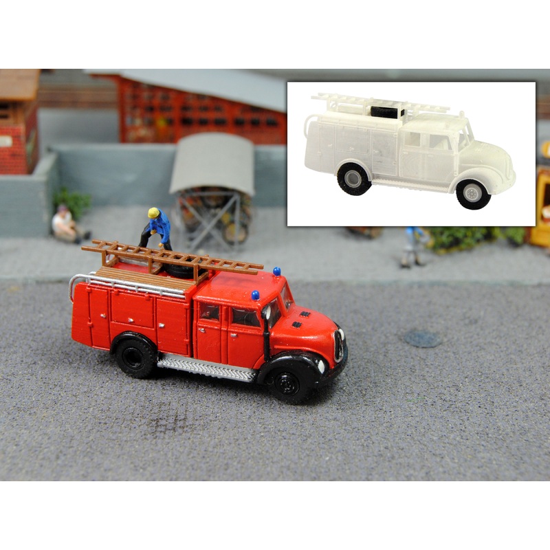 Magirus round hood fire brigade TLF 16