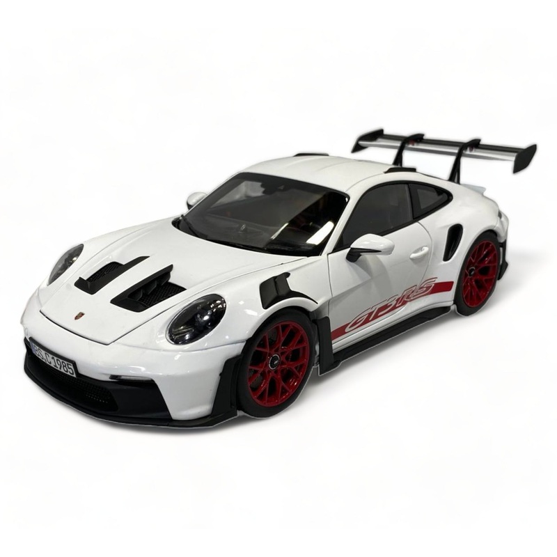 Norev Porsche 911 GT3 RS (2022) - 1/18 Diecast Metal Model, White/Red