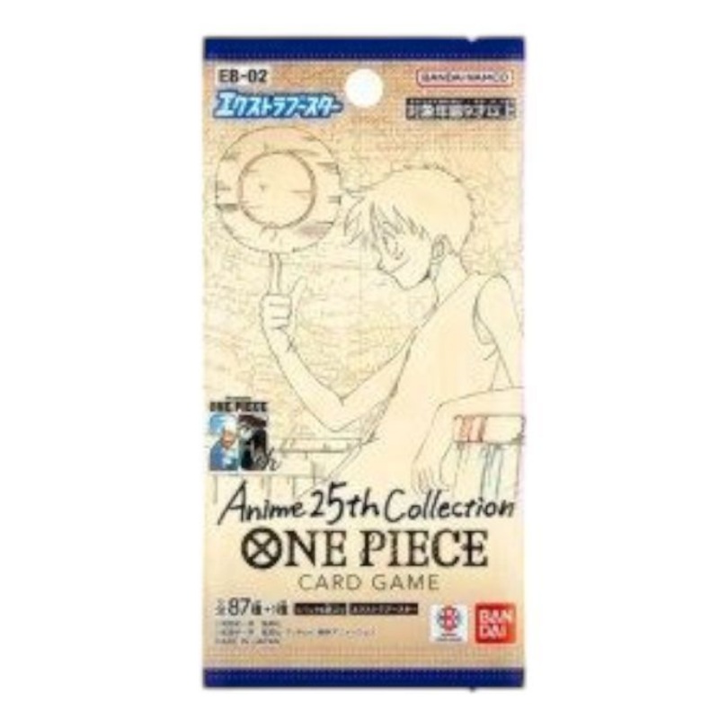 Anime 25th Collection ONE PIECE. EB-02 Booster pack Japanese Card Game. Includes 6 Cards