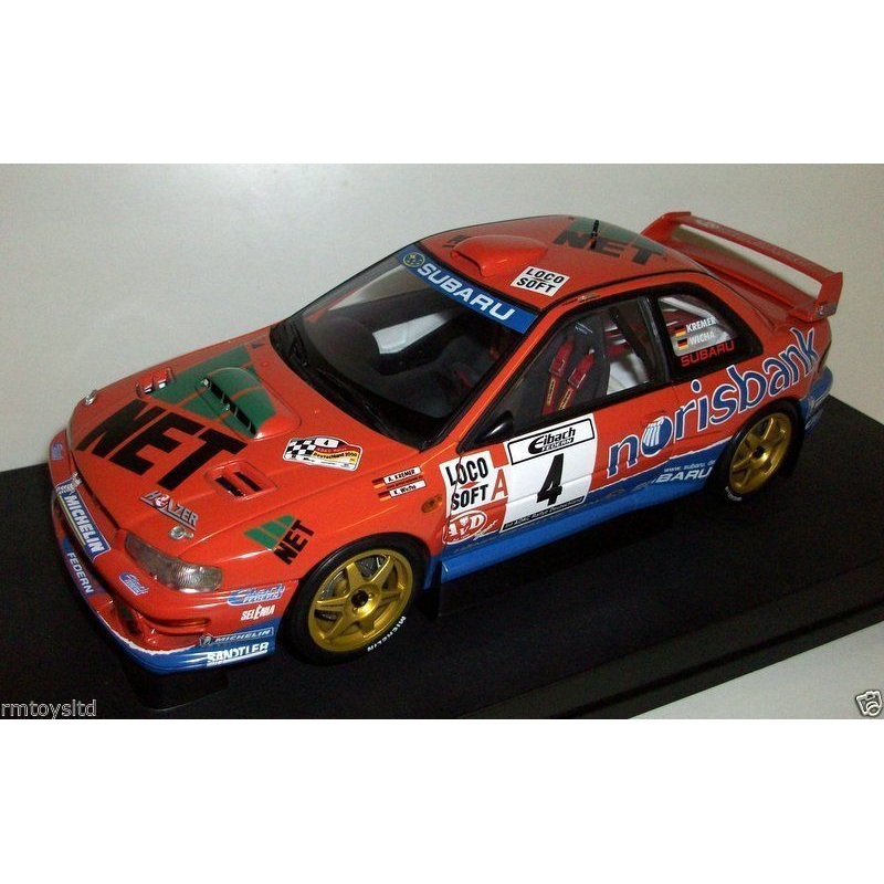 AUTOART 1/18 - 80091 SUBARU IMPREZA WRC 2000 GERMAN TEAM - KREMER / WICHA