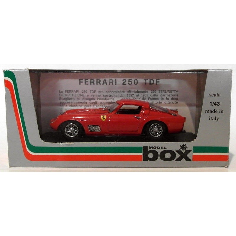 Box Model 1/43 Scale Diecast 8424 - Ferrari 250 TDF Prova - Red