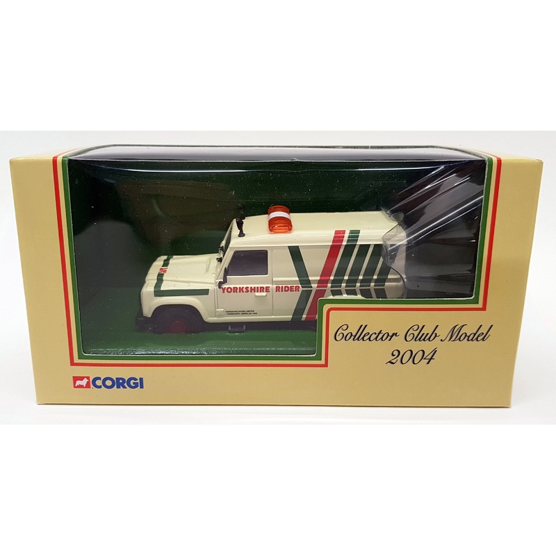 Corgi 1/43 Scale CC07713 - Land Rover Defender Yorkshire Rider Club Model 2004